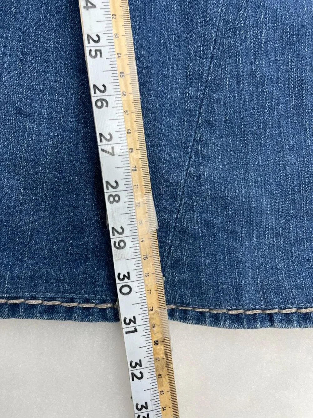 True Religion Joey Super T Flare Leg Jeans Made In USA Vintage Women's 29x31 - Picture 11 of 13